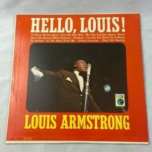 Hello Louis! Louis Armstrong Vinyl Record LP